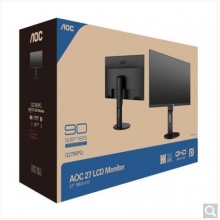 AOC Q2790PQ 27英寸 2K高清 IPS广视角 微框 112%NTSC广色域 商用办公节能 低蓝光不闪旋转升降液晶显示器