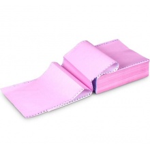 得力（deli）珊瑚海S241-2C二联整张80列不撕边 彩色电脑打印纸（色序：白红 1000页/箱）